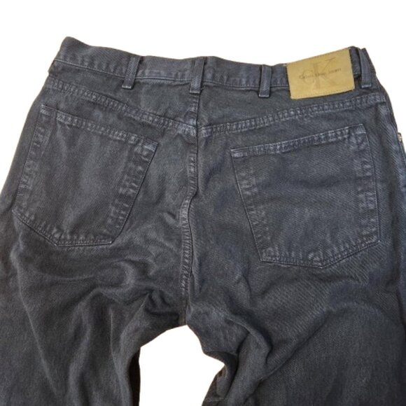 Calvin Klein Men’s Jeans 36x32 Easy Fit Black Denim - Picture 2 of 7
